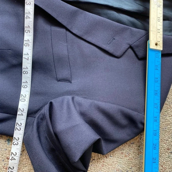 Joseph & Feiss Wool Suit 2 Button Blue Blazer Sport Coat Jacket Men 42R Pockets - Picture 3 of 8